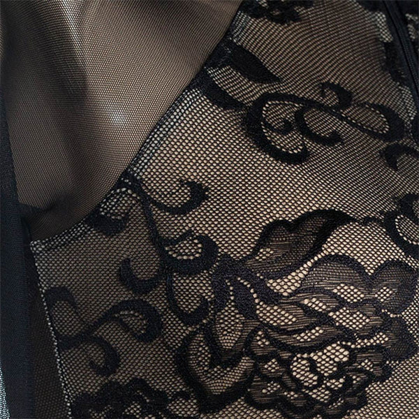 realise lace bodysuit nlc1006 black