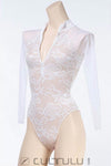 realise lace bodysuit nlc1006 white