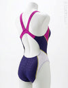 SPRIX racing swimsuit SPR001 in navy-pink-white torso back