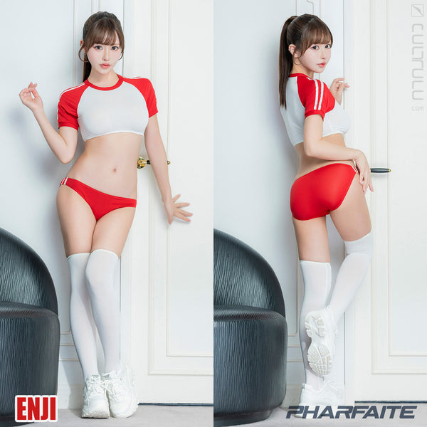 Pharfaite Interlude SM166 sports gym set enji red