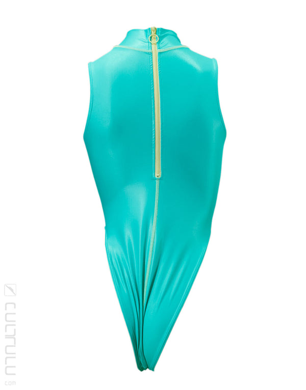 Realise SSW high neck swimsuit K0303 in lagoon mist turquoise