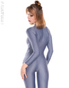 Realise FB1 fullbody catsuit easy stretch light-blue worn by Vanessa