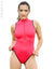 Realise SSW frontzipper swimsuit N506 in red