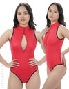 Realise SSW frontzipper swimsuit N506 in red