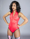 Realise SSW frontzipper swimsuit N506 in red
