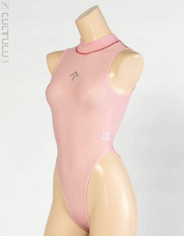 REALISE K-030 japanischer Soft-Mesh Badeanzug mit hohem Beinausschnitt - pink