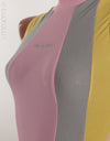 Realise Soft Mesh fabric detail tricolor pink