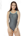 Selina wears Realise sukumizu swimsuit n0331bc charcoal