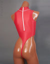 Realise T0303 thong back highneck swimsuit in scarlet wave