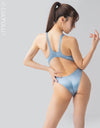 SCHE/MEE satin extrafit swimsuit sm125 by Pharfaite blue