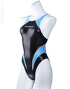 Pharfaite PF652 racing wetlook swimsuit black