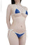 pharfaite pf318 wetlook micro bikini navy-white