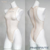Pharfaite PF706 sheer bodysuit in transparent skintone on torso