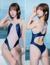 pharfaite pf709 diamond sheer wetlook mix swimsuit