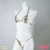 ScheMee rubberized bikini SM143 gold