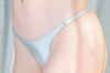 schemee SM143 shiny pearl film coated bikini silver-white