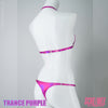 ScheMee rubberized bikini trance purple