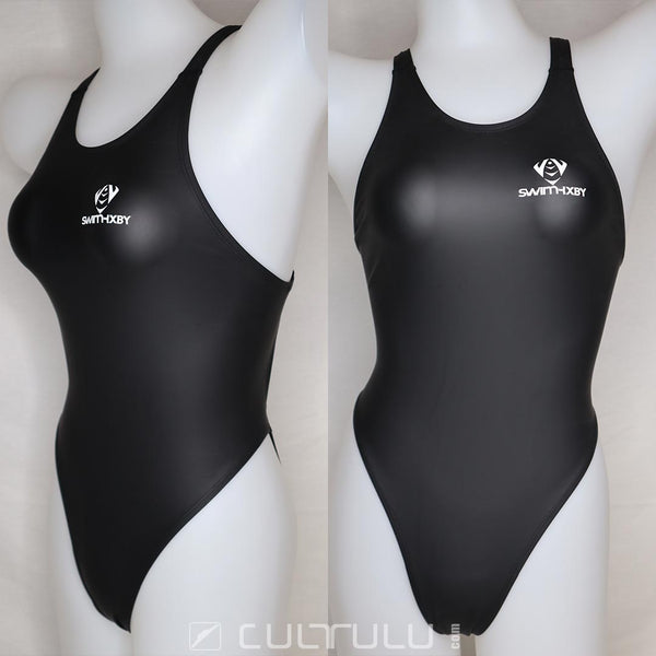 SwimHXBY 280HF shiny rubberized X-Back swimsuit PLUS Size