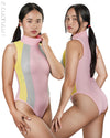REALISE [N-0371-MSH] sportlicher SOFT-MESH Badeanzug TRICOLOR