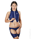 REALISE [RSFT-060] sporty "UNISON" bikini top with 2-way front zipper