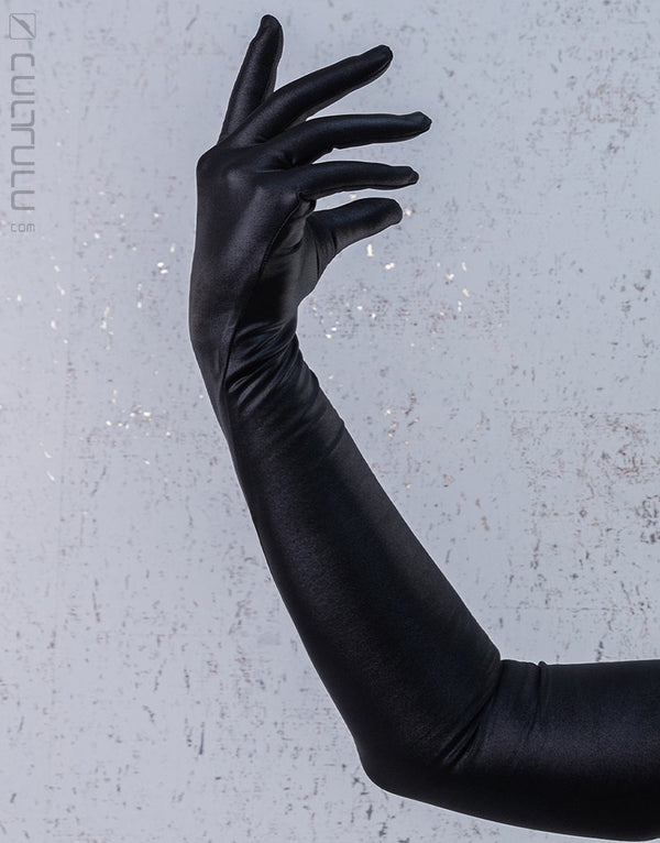 [Restposten] PHARFAITE [PF702] glänzender WET GLOSS lange Handschuhe & Knie-Strümpfe