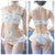 Pharfaite lace limitation dessous & lingerie in shiny enamel white details