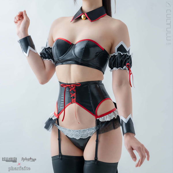 PHARFAITE [PF117] Collab "Angel Mort Motif Lingerie" Cosplay Outfit black
