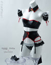 PHARFAITE [PF117] Collab "Angel Mort Motif Lingerie" Cosplay Outfit black