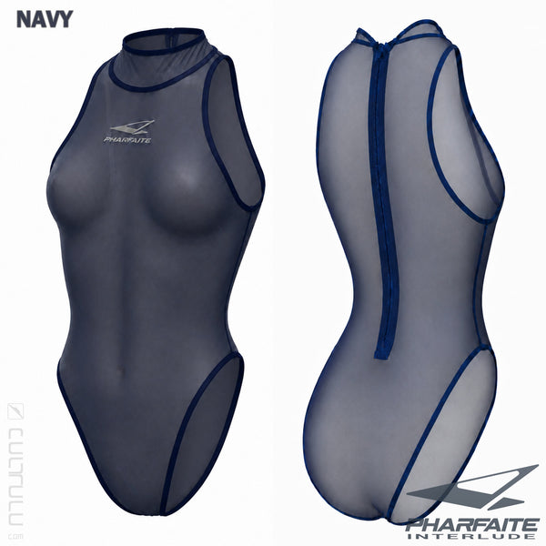 PHARFAITE Interlude [PF719] transparent MICRON SHEER highneck bodysuit