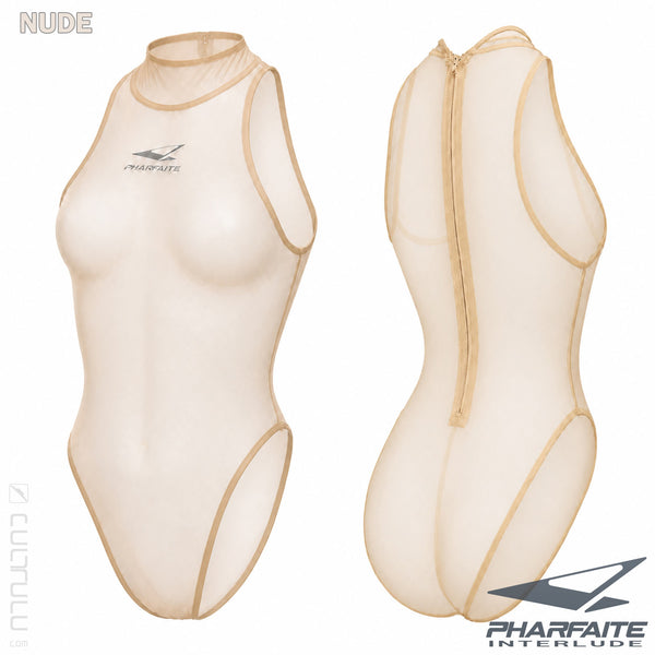 PHARFAITE Interlude [PF719] transparent MICRON SHEER highneck bodysuit