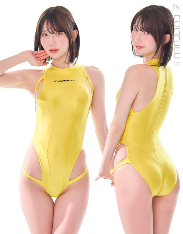 PHARFAITE [PF659 | PF725] glänzender SGS WETLOOK NEO "BINDER" Badeanzug