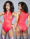 Realise SSW frontzipper swimsuit N506 in red