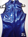 [B-Stock] REALISE [N-706] shiny HIGH GLOSS rubberized Water Polo Swimsuit with Front Zipper