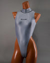 Realise T0303 SSW highneck swimsuit concrete haze front