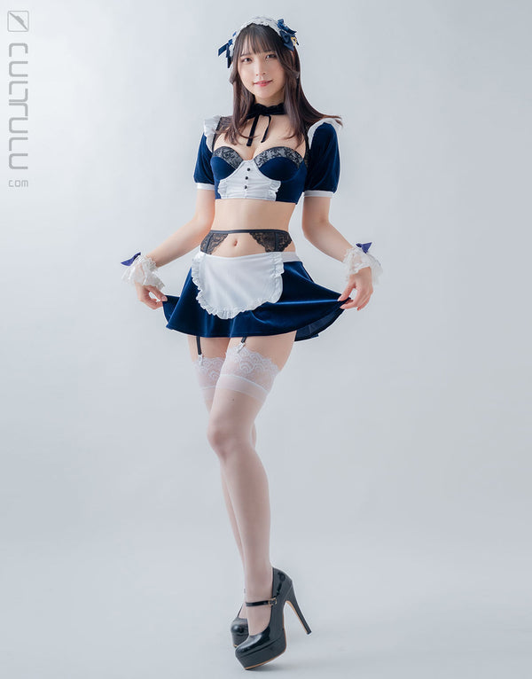 PHARFAITE [PF532] „Velvet Valet“ Kostüm Ensemble aus Samt