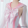 [PREORDER] PHARFAITE [PF689] SGS Wetlook &amp; SHEER "SAILOR" Uniform Top