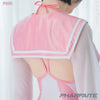 [PREORDER] PHARFAITE [PF689] SGS Wetlook &amp; SHEER "SAILOR" Uniform Top
