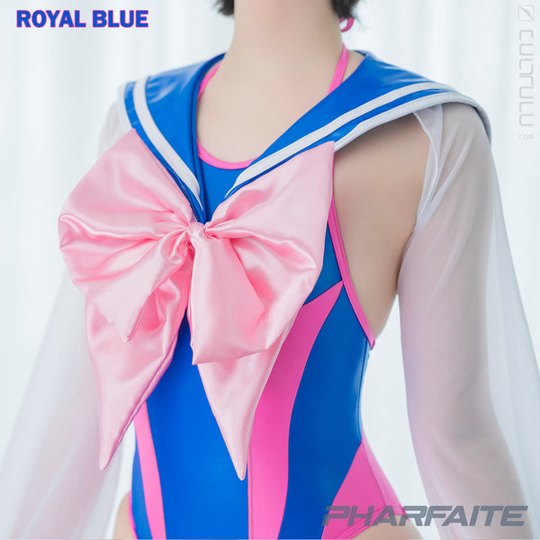 [PREORDER] PHARFAITE [PF689] SGS Wetlook &amp; SHEER "SAILOR" Uniform Top