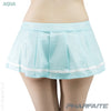 Pharfaite shiny SGS wetlook micro mini skirt PF575 aqua