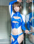 PHARFAITE [PF676] glänzender WETLOOK "SPORTY BONDAGE" Bikini-Bodysuit mit String