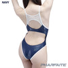 [PREORDER] PHARFAITE [PF709] Shiny SGS "DIAMOND SHEER" swimsuit with transparent patches