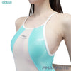 [PREORDER] PHARFAITE [PF709] Shiny SGS "DIAMOND SHEER" swimsuit with transparent patches