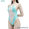 [PREORDER] PHARFAITE [PF709] Shiny SGS "DIAMOND SHEER" swimsuit with transparent patches