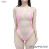 [PREORDER] PHARFAITE [PF709] Shiny SGS "DIAMOND SHEER" swimsuit with transparent patches
