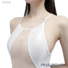 [PREORDER] PHARFAITE [PF709] Shiny SGS "DIAMOND SHEER" swimsuit with transparent patches