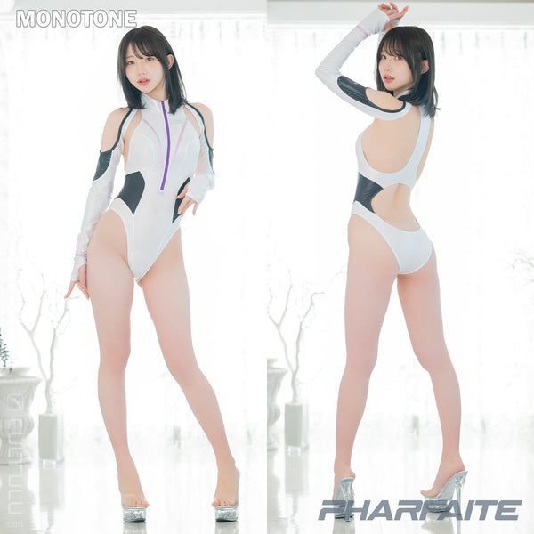 [PRE-ORDER] PHARFAITE [PF710] shiny SGS WETLOOK "OFF Shoulder" Bodysuit