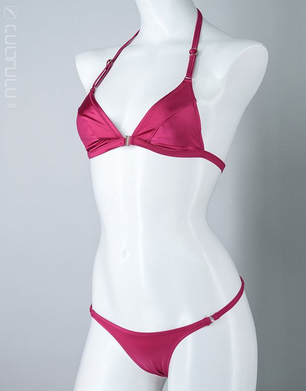 SCHE/MEE [SM143] Luxus Satin Triangle String-Bikini