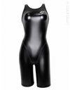 Swimon rubberized x-back swimsuit shortie so8000 front on torso