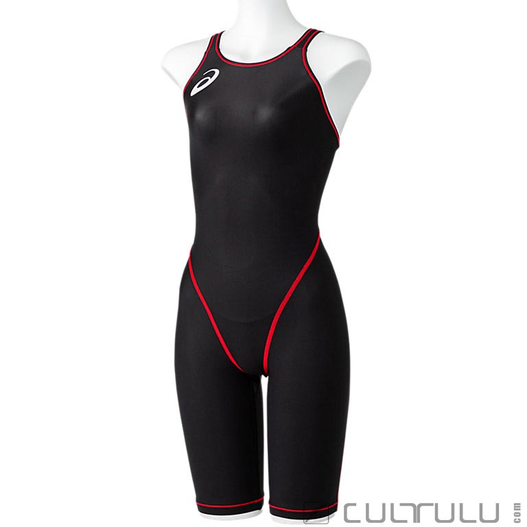 ASICS Japan SpurTex Pro swimsuit shorty ASL12S black front