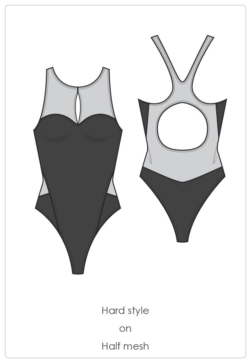 Poolsider PS-OP-21-002 keyhole mesh swimsuit